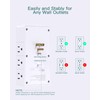 Addtam Multi Plug Wall Outlet, Surge Protector Wall Mount with