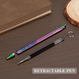 SMOOTHERPRO Bolt Action Pen, Stainless Steel Ballpoint Pen with Black Ink, Compatible with Pilot G2 Refills, Gray