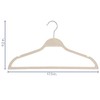 Elama Home 20 Piece Biodegradable Coat Hangers in Wheat (ELH-20)