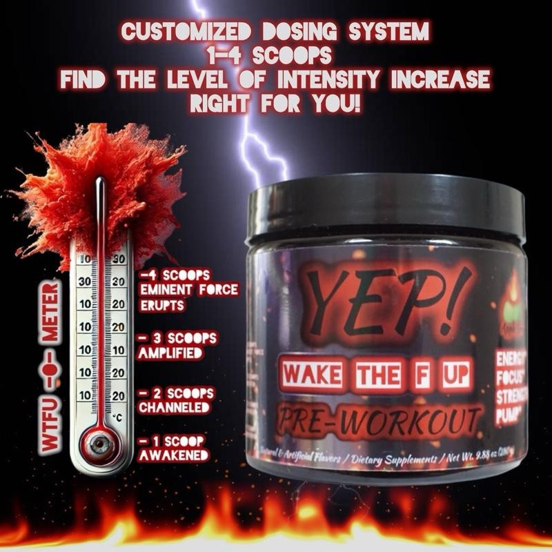 YEP! wake the FAITH up Pre-Workout - Flavor: Cherry Bomb