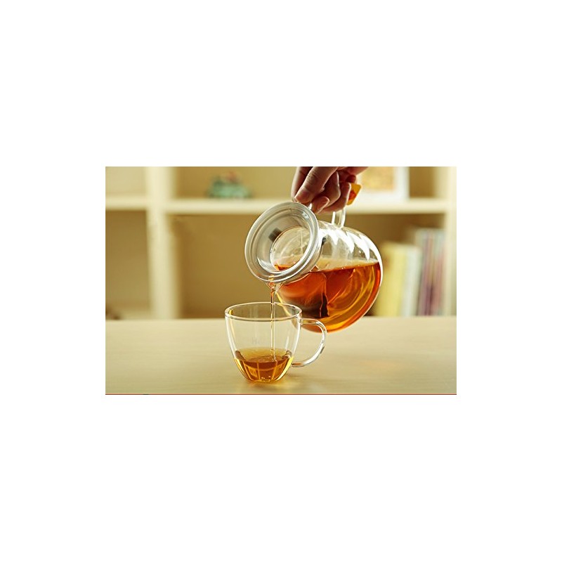 Hiware 600ml Coffee Server, Standard Glass Coffee Carafe, Coffee Pot,