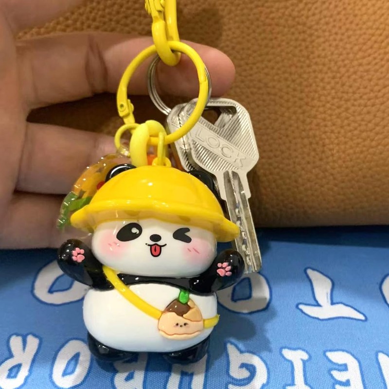 Yocipa Cute Panda Keychain Cute Bag Charm Panda Keychain Character