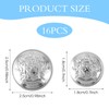 16pcs Silver Blazer Buttons Silver Buttons for Blazers Women Metal