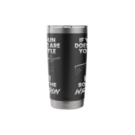 If Your Gun Doesn't Scare You Funny Gun Lover Gun Enthusiast Stainless Steel Insulated Tumbler