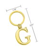 Freedale Gold Letter A-Z Keychain for Women Men Purse Handbags