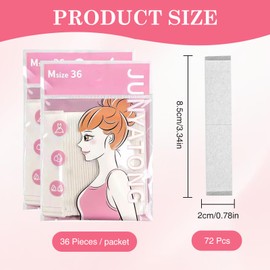 Bettinay 72PCS Body Tape, Double Sided Fashion Tape for Clothing Fabric