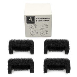 NautyPaws Cat Fountain Foam Filter Replacement, 4 Pack Cat Fountain Sponge Foam Filter for Cat Water Fountain Automatic Drinking Water Dispenser…