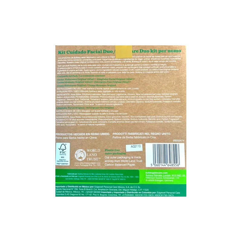 Bulldog Kit Cuidado Facial Skincare