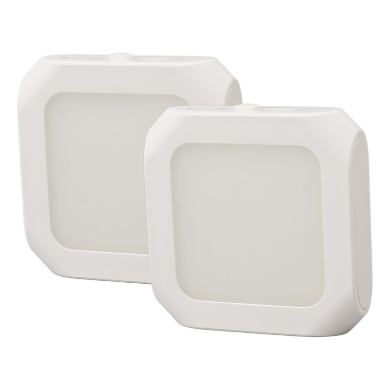 2Pcs Plug in Motion Sensor LED Night Light Plug in
