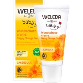 Weleda Baby Calendula Wound protection cream/baby cream, 30 ml natural cosmetics Wound ointment for the protection of sensitive baby skin in the nappy area Helps with redness, irritated skin and soreness