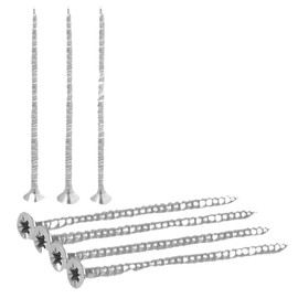 4X60mm (5/32”X2-3/8") Wood Screws (100pcs) – Commercial-Grade Heavy Duty Zinc-Coated Steel Countersunk Pozi-Drive Head Screws for All Types of Wood