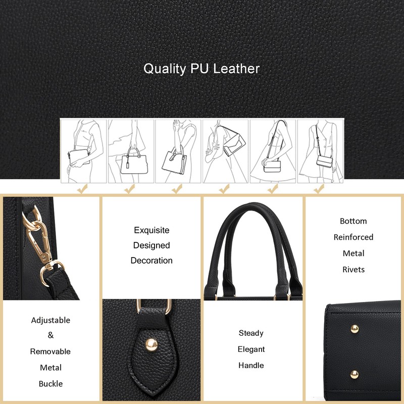 CHICAROUSAL Crossbody Purses and Handbags for Women PU Leather Tote