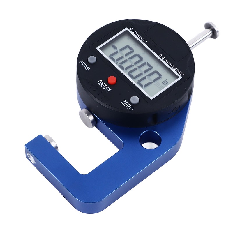 Electronic Thickness Meter 0.0005in Resolution High Accuracy Portable Digital Thickness