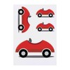Azeeda 4 x 'Rotes Spielzeugauto' Temporäre Tattoos - Wasserfest, Hautfreundlich