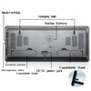 Oidnvay LED Digital Wall Clock, Digits Display,Silent Non-Ticking Clock Decorative
