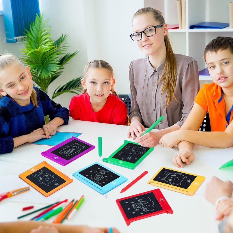 Nezyo 16 Pieces 4.5 Inch Mini LCD Writing Tablet for