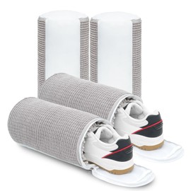 Generic 2Pcs Reusable Shoe Washing Machine Bag for Washer and Dryer, 2025 New 360 Cleaning Laundry Bag for Sneakers and Gym Shoes (Grey)