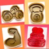 EverythingForCakes Gym Themed Cookie Cutter Set of 3