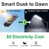 JUMGUN Solar Street Light Outdoor, Motion Sensor Solar Powered Lights,