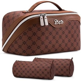 Cosmetic Bag Organizer Travel, Compact Lightweight Accessory for Travel and Daily Use - BOYATU Makeup 3 Make up