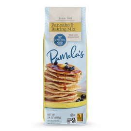 Pamela's Gluten Free Baking and Pancake Mix, Waffles, Cake & Cookies Too, Kosher, Non GMO, 1.5-Pound Bag (Pack of 6)