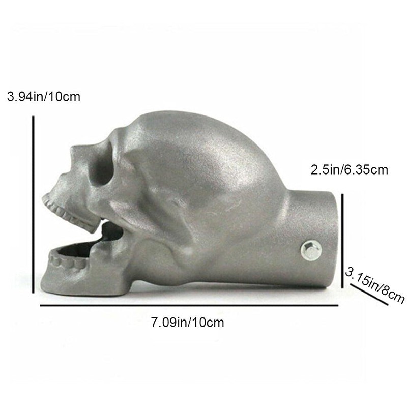 Hopowa Hammerte Aluminium Skull Exhaust Tip (3 Inches)