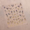 Spring Nails Stickers Blue Butterfly Nails Sticker 3D Embossed Self