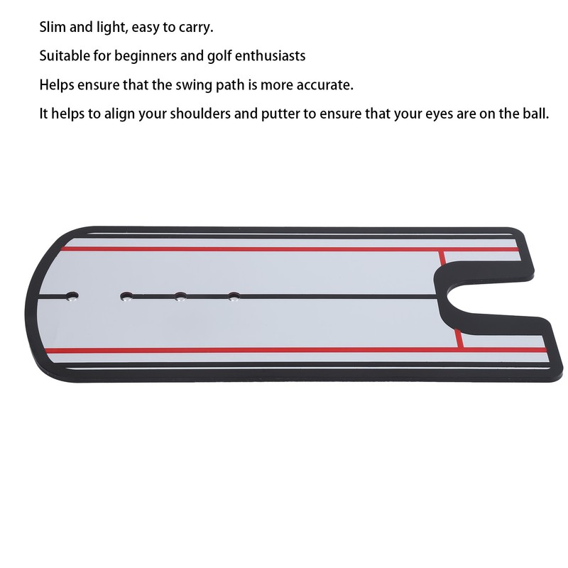 Golf Swing Straight Practice Mirror Portable Golf Putting Mirror Alignment