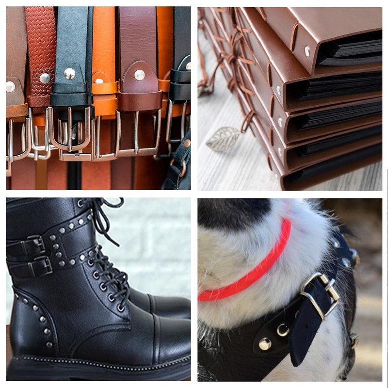 SHSMPXOY 90 Set Chicago Screws Posts for Leather Rivets M5*6mm