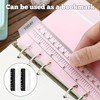 Pack of 4 A5 Ruler Bookmarks 20 cm Black for