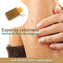 Corazón Verde 3 Estropajos Naturales Fibra (ixtle) Maguey