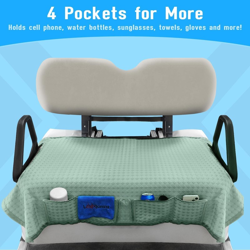 Golf Cart Cooling Ice Silk Seat Cover Blanket for EZGO
