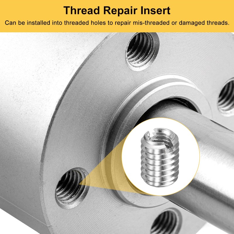 sourcing map 20pcs Thread Repair Inserts M6 x 1 Male