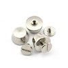 LQ Industrial 25-Pack 1/2" Purse Handbag Feet Nailhead Flat Stud