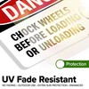 Danger Chock Wheels Before Loading or Unloading OSHA Sign, 10x7