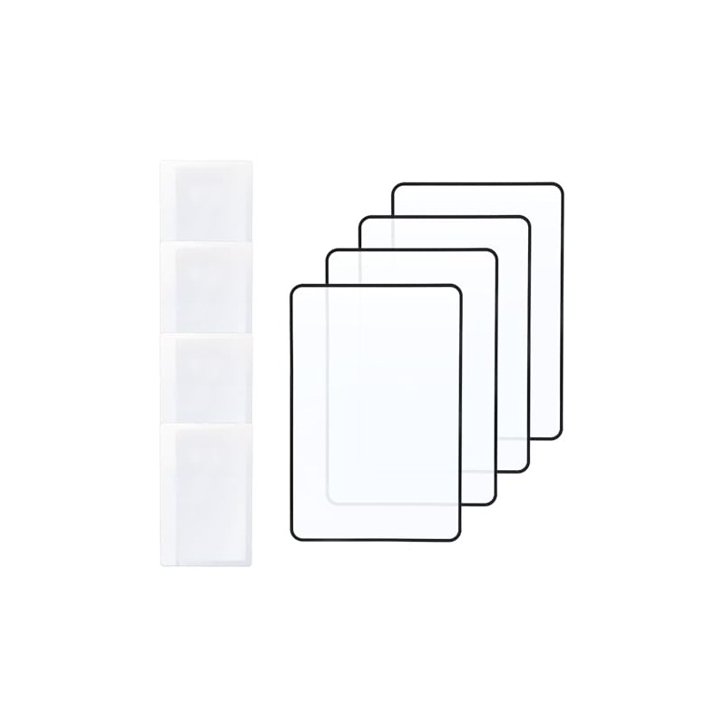 8pcs Page Magnifying Sheet for Reading, 4.7x7.1in & 2.2x3.2in 3X