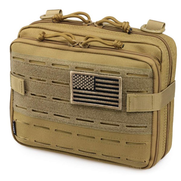WYNEX Tactical Molle Admin Pouch of Laser Cut Design, Nylon