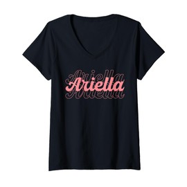 Womens Gift For Ariella Mom Ariella Mom Bruh Two-sided V-Neck T-Shirt
