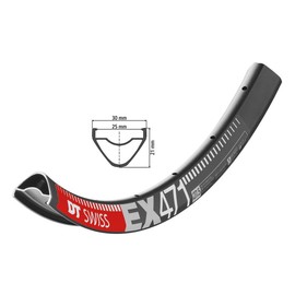DT Swiss Unisex - Adult EX 471 Bicycle Rim, Black, 1 Size