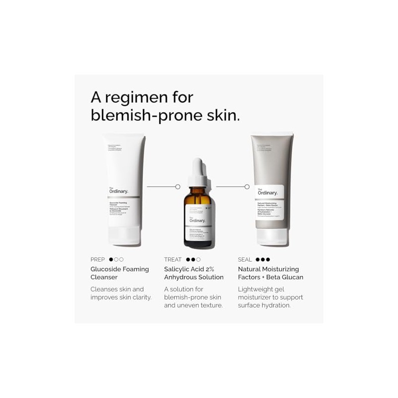 The Ordinary Salicylic Acid 2% Anhydrous Solution, Gentle Exfoliating Serum