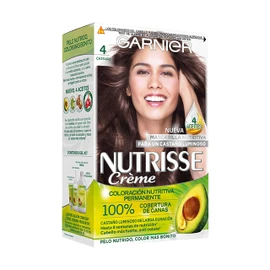 Garnier Nutrisse Cream Coloración Permanent Con Mascarilla Nutritiva De Cuatro Aceites - Castaño 4