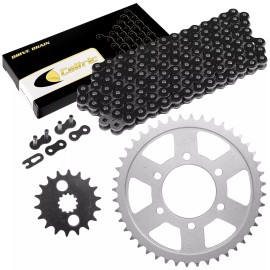 Caltric Black Drive Chain And Sprocket Kit for Kawasaki Ninja ZX-12R ZX1200 2000-2006