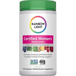 Rainbow Light Multivitamin for Women | 120 Capsules | with Organic Fruits and Vegetables | Vegetarian, Non-GMO