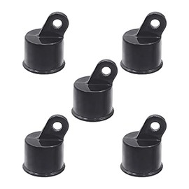Plum Fittings Chain Link 1 5/8" Black Offset Rail End Cup | Aluminum | (Pack of 5)