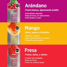 RUTS ENERGY 24 GEL ENERGÉTICO MIX (ARÁNDANO, FRESA Y MANGO 46 G C/U)
