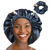 Winitas Gorro grande de satén de seda para mujeres negras,
