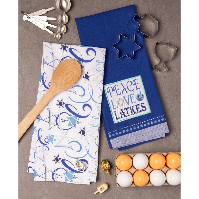 DII Hanukkah Kitchen Collection Festival of Lights Celebration Decor, Dish