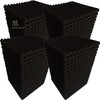 48 Pack Black 12 "X 12 "X1" Acoustic Panels Studio