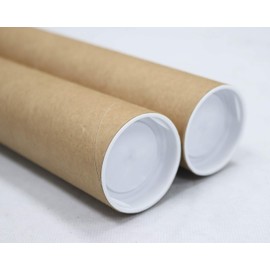 2 inch x 24 inch, Mailing Tubes with Caps (2 Pack) | MagicWater Supply