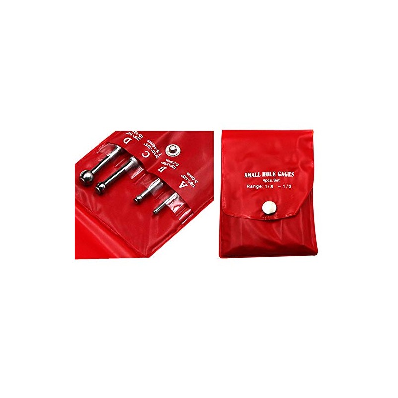 4pcs Telescopic Bore Gauge Set, 3-13 mm Adjustable Small Hole